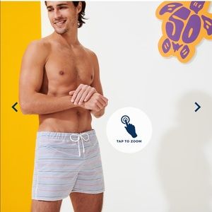 Vilebrequin vintage 1971 rayures seersucker trunk